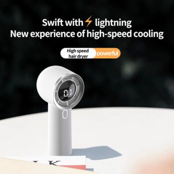 1Box=60PCS Portable Handheld Fan 1-100 Speeds Mini Pocket Hand Fans 3000mAh USB Rechargeable Personal Fan for Makeup Travel Camping Outdoor